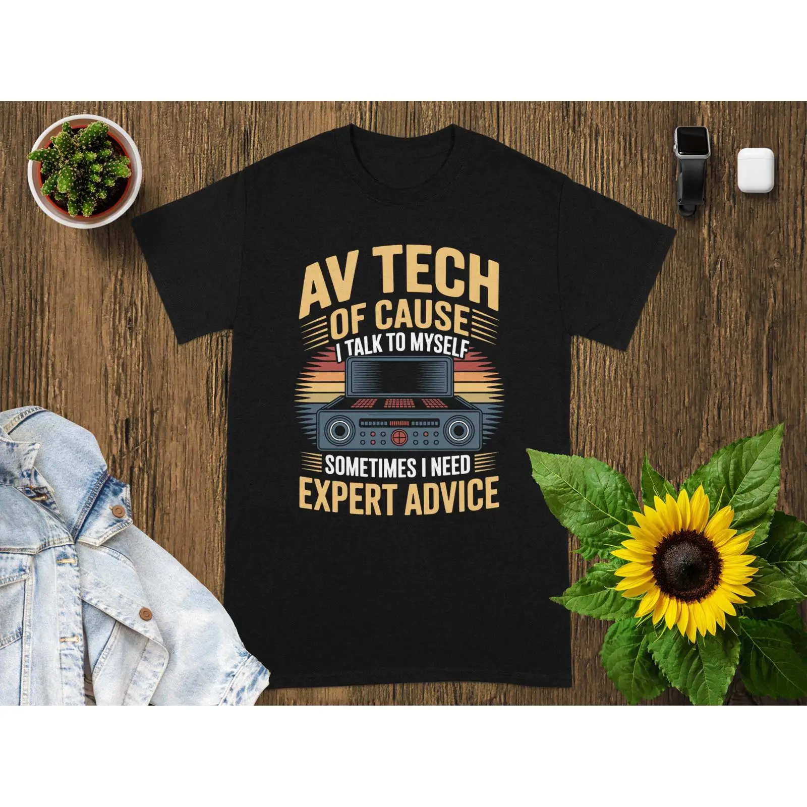 Vintage Fashion Events - AV Tech Tişörtü Görsel-İşitsel Teknisyen Ses
