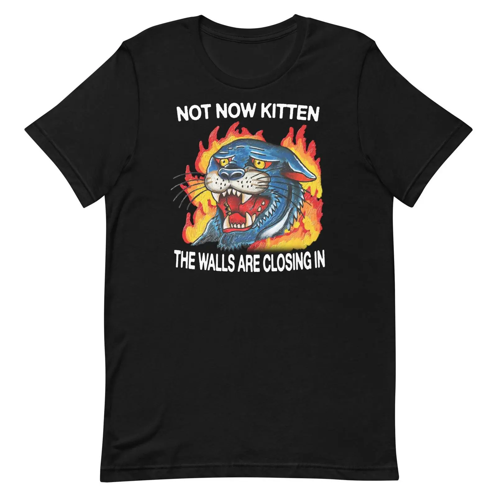 Vintage Fashion Now - Not Now Kitten tişört vintage Yıkanmış