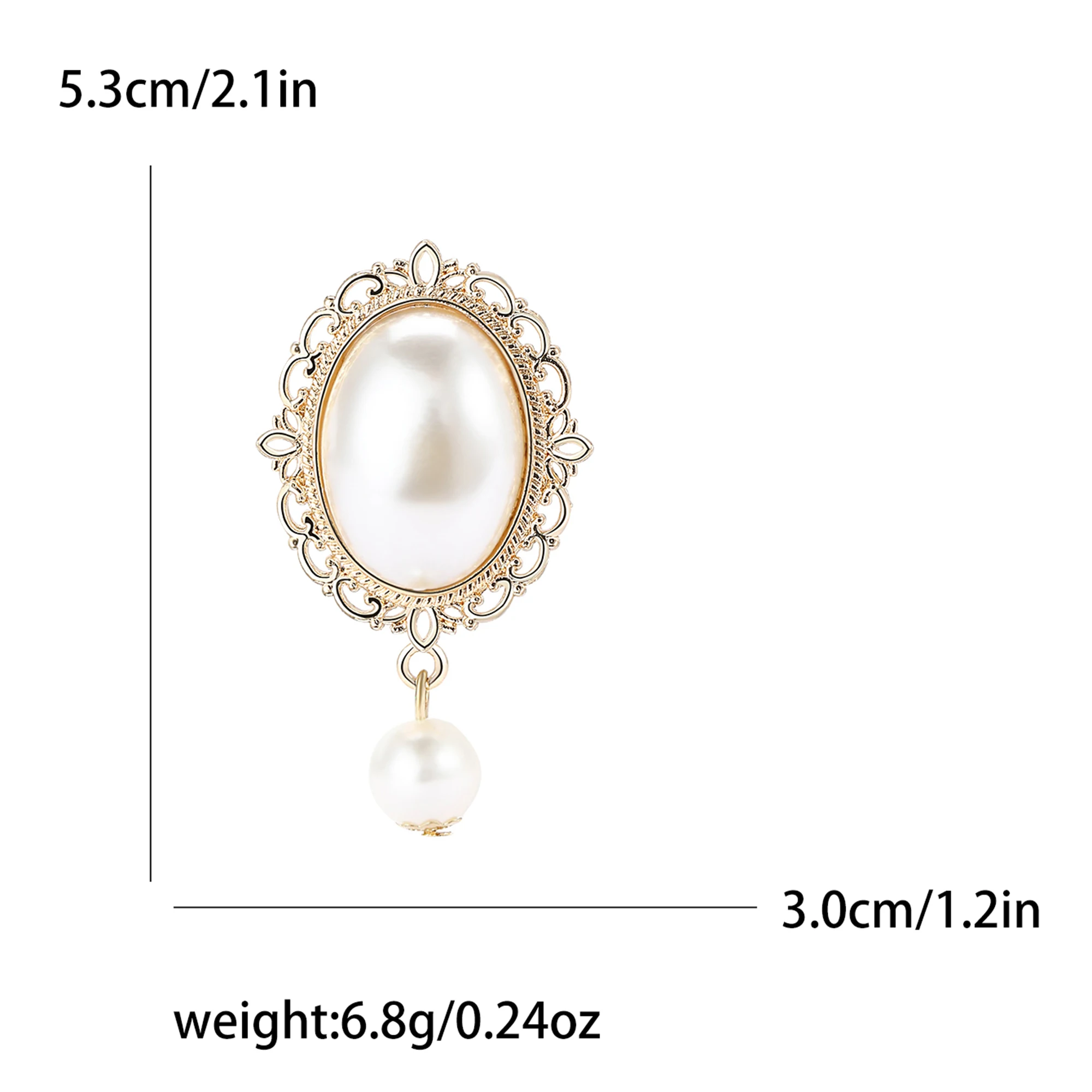 Vintage Inci Oval Barok Broş K - Vintage Fashion Events incelemesi ve fiyatı