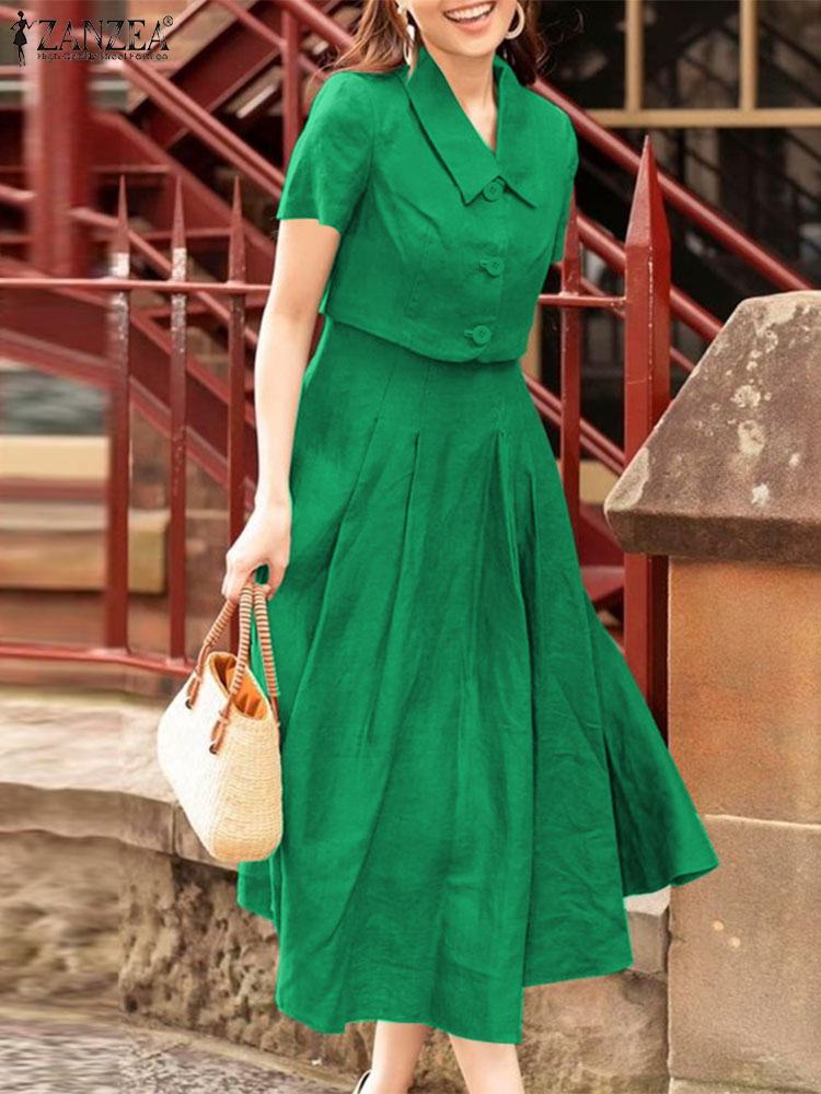 ZANZEA kadınlar iki parçalı se - Vintage Fashion Ai incelemesi ve fiyatı