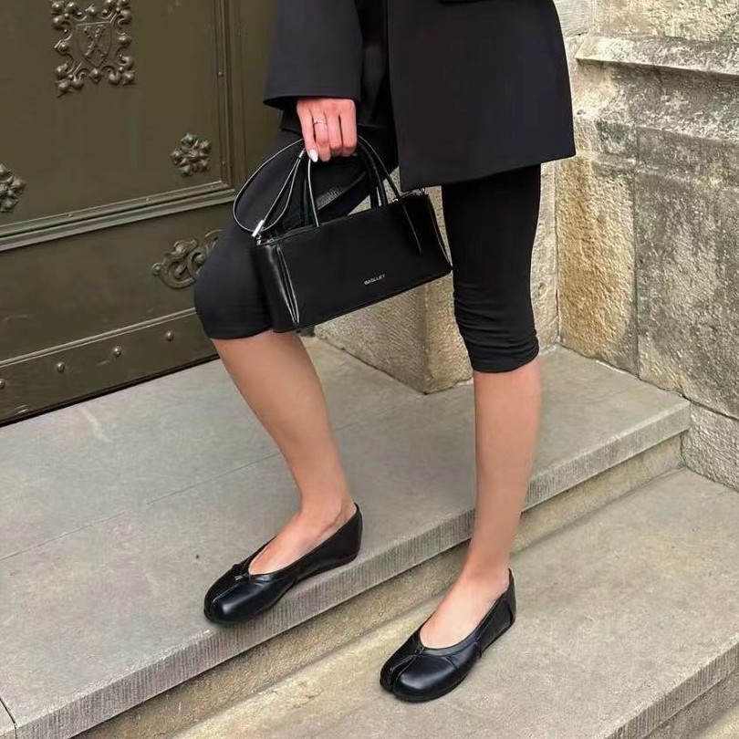 Moda Bölünmüş Burunlu Düz Taba - Vintage Fashion Aesthetic incelemesi ve fiyatı