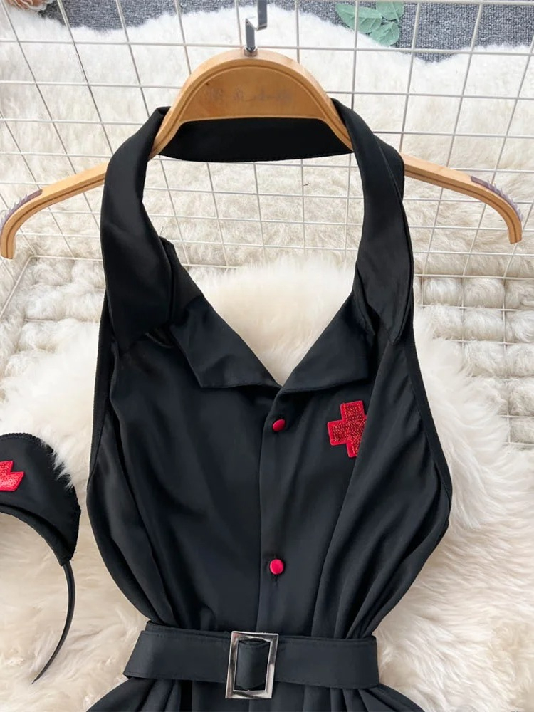 Erotik Moda Seksi Halter Linge - Vintage Fashion Aesthetic incelemesi ve fiyatı