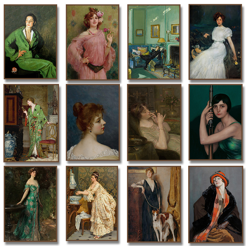 Rönesans Kadın Portre Posteri  - Vintage Fashion Illustration incelemesi ve fiyatı