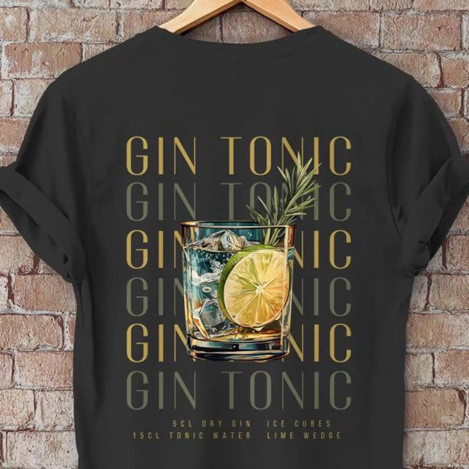 Gin Tonic Tişörtü Resimli Kokt - Vintage Fashion Illustration incelemesi ve fiyatı