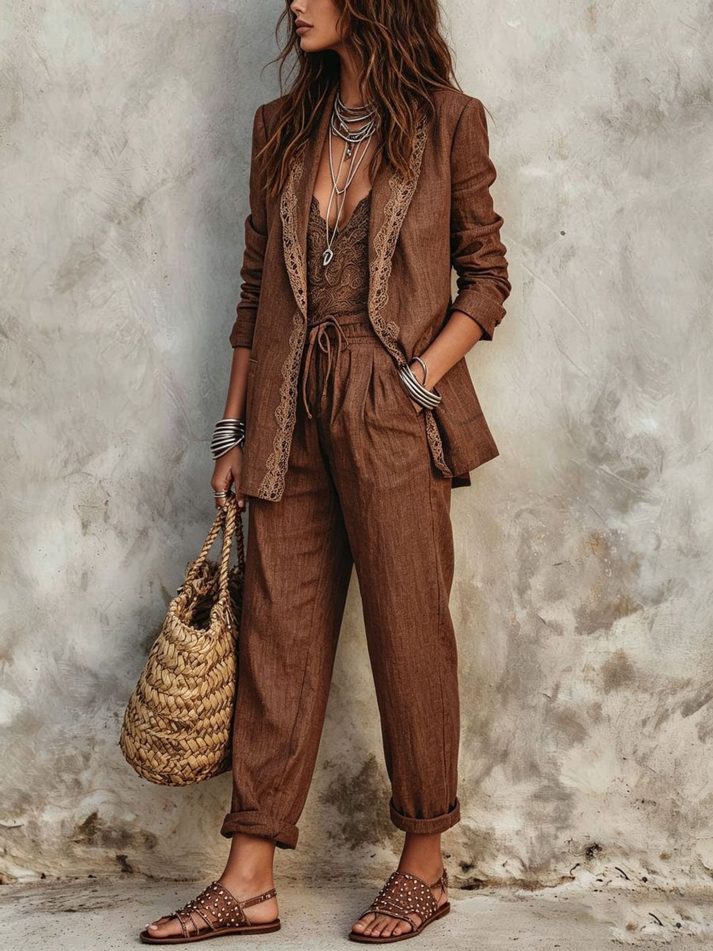 Günlük Blazer İki Parçalı Takı - Vintage Fashion Aesthetic incelemesi ve fiyatı