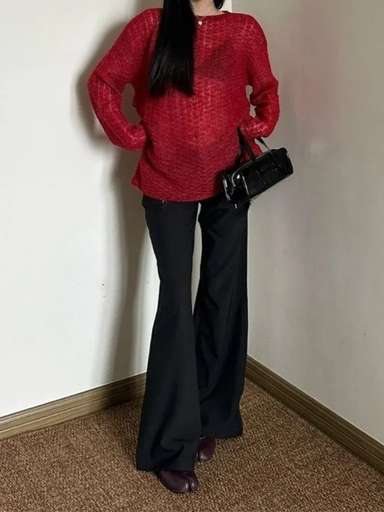 Y2K Transparan Örme Kadın Tişö - Vintage Fashion incelemesi ve fiyatı