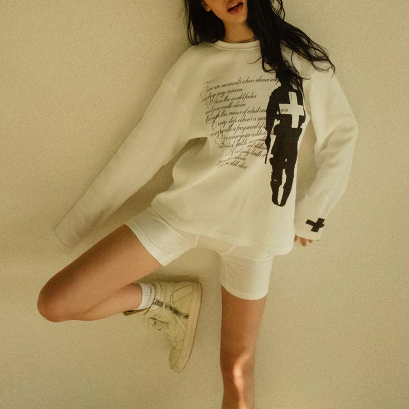 Moda Harajuku Sonbahar Sokak T - Vintage Fashion incelemesi ve fiyatı